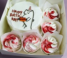 Набор бенто и капкейков Happy birthday