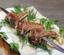 Шашлык из корейки бараньей