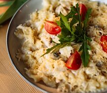 Та паста с курочкой и грибами