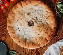 Пирог с курицей и грибами