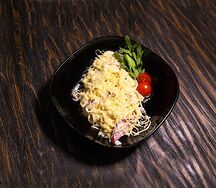 Феттуччине с курицей и стручковой фасолью