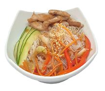 Фунчоза с курицей и овощами