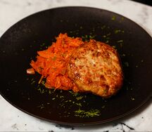 Ландорик с тушенной капустой
