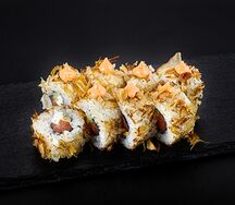 Бонито с копченым лососем