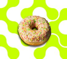 Донат ванильный 