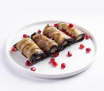 Рулетики из баклажанов с орехами