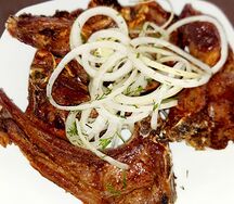 Шашлык из каре баранины