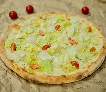 Пицца Цезарь с креветками