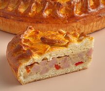 Пирог с ветчиной, сыром и болгарским перцем (порция)