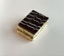 Песочная полоска со сгущенкой