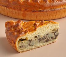 Пирог с картофелем, грибами и сыром (порция)