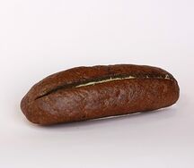 Мини-багет ржаной с сыром и чесноком