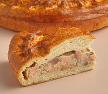 Пирог с лососем (порция)