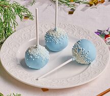 Миндальный кейк-попс Новый год