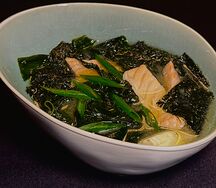 Мисо-суп с лососем 