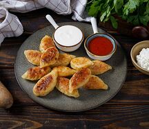 Курзе с зеленью (жареные)