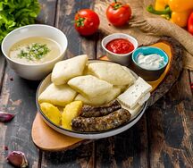 Хинкал Аварский с сушеной колбасой