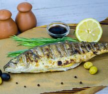 Сибас на мангале