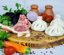 Хинкали с бараниной