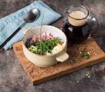 Окрошка на кефире