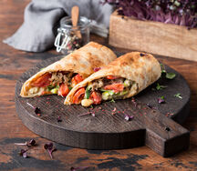 Ротоло ди пицца с овощами и сыром тофу