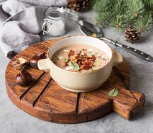 Крем-суп из каштанов и репы