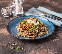 Гречотто с лисичками