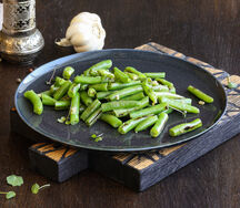 Обжаренные стручки фасоли