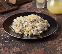 Ризотто с белыми грибами и трюфельным маслом