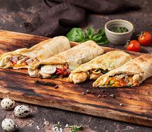 Ротоло ди пицца с пастрами из говядины