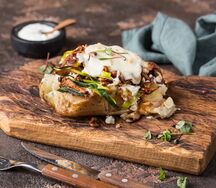 Картофель, запеченный с лисичками