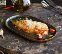 Кальмар фаршированный муссом