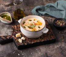 Крем-суп из лосося