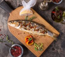 Сибас запеченный