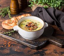 Крем-суп из чечевицы (постное меню)