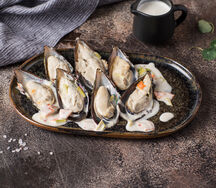 Мидии в сливочном соусе