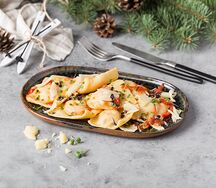 Равиоли с индейкой и шпинатом