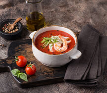 Суп томатный с морепродуктами