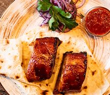 Свиные ребра барбекю