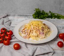 Паста Феттуччине Карбонара