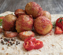 Шашлык из картошки с салом