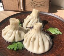 Хинкали с картофелем и грибами