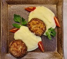 Котлеты из индейки с картофельным пюре