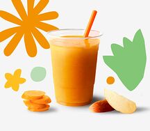 Детский сок из моркови и яблока 50 на 50