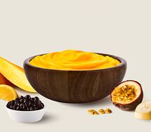 Смузи-боул с тапиокой манго-маракуйя