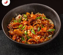 Лапша с креветками и кальмаром Пад Тай