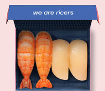 Суши гребешок и креветка