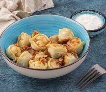 Пельмени жареные Курица