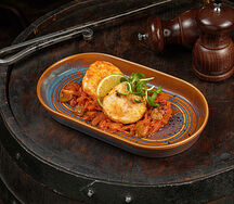 Медальоны из щуки под русским маринадом