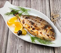 Дорадо на мангале